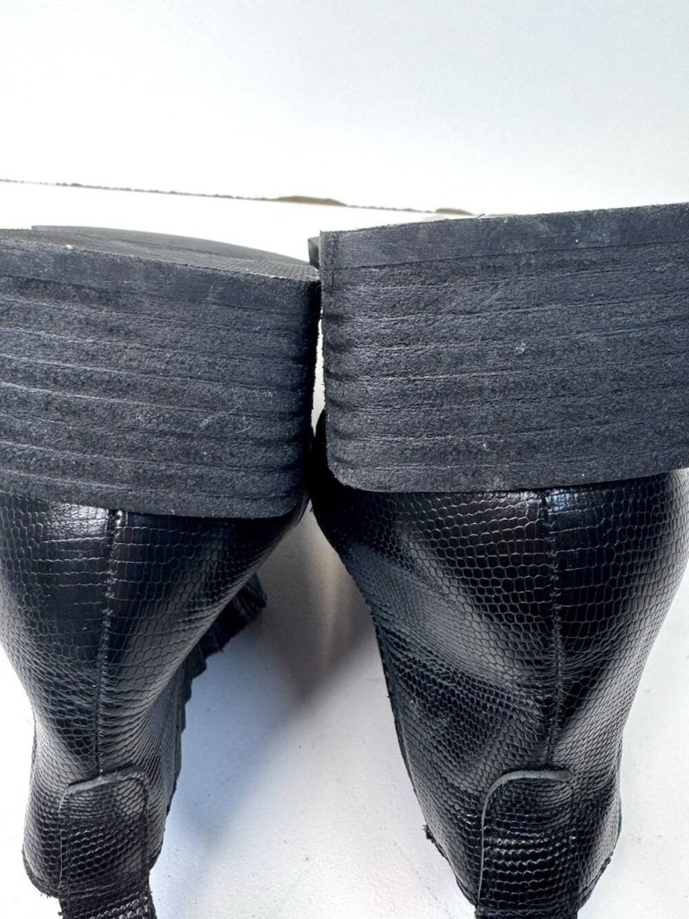 Jeffrey Campbell Western Pointy Toe Ankle Shoes Black Womens 8.5 Chelsea Rocker - Picture 7 of 10